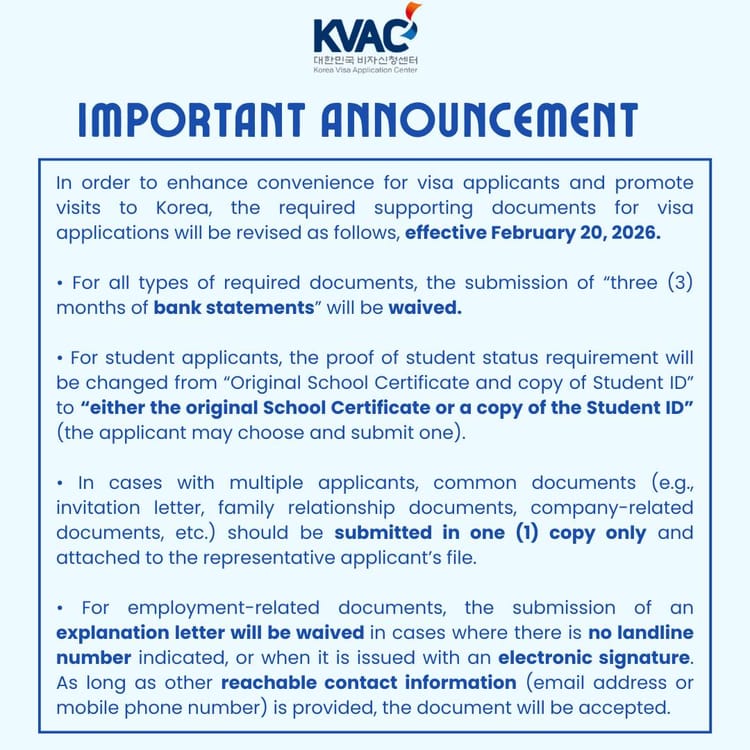 South Korea Visa Update 2026: Easier Requirements for Travelers