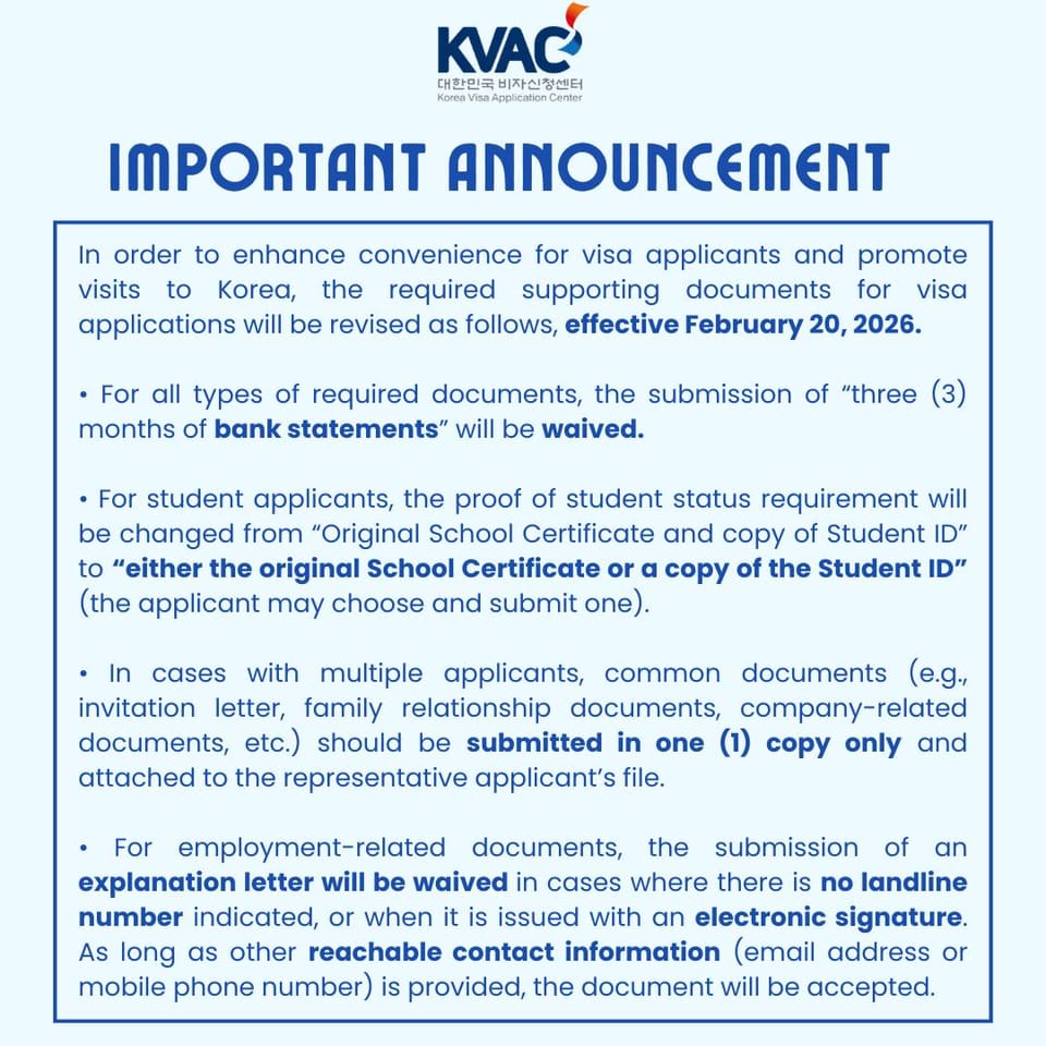 South Korea Visa Update 2026: Easier Requirements for Travelers